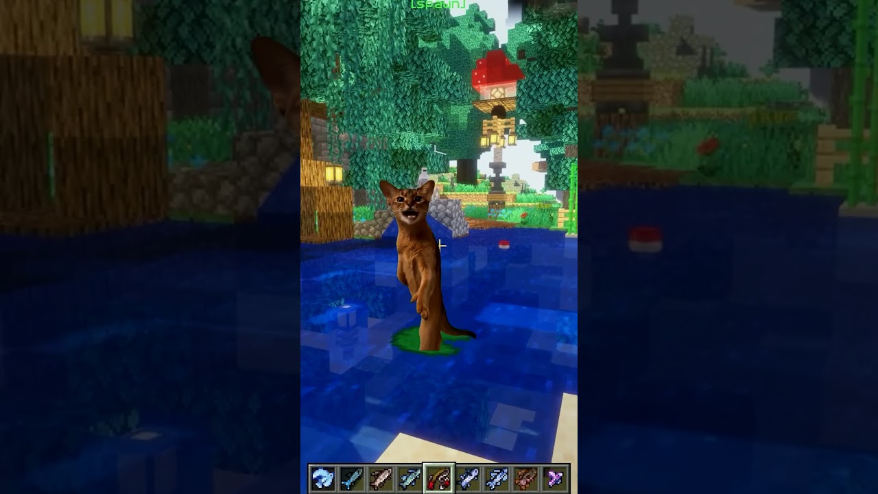 Когда зашёл на сервер просто порыбачить в майнкрафт #minecraft #майнкрафт #short #shorts