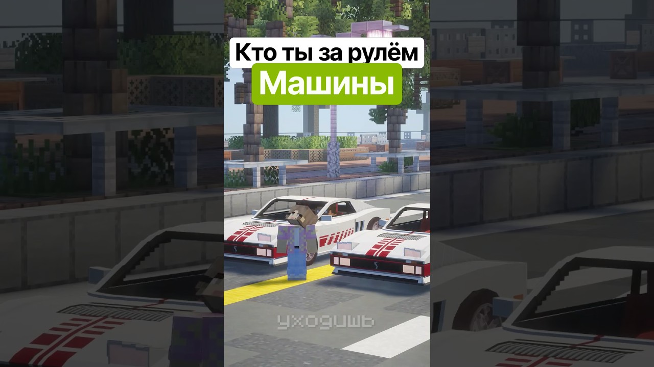 Каждый водитель на РП сервере в Майнкрафт выглядит именно так